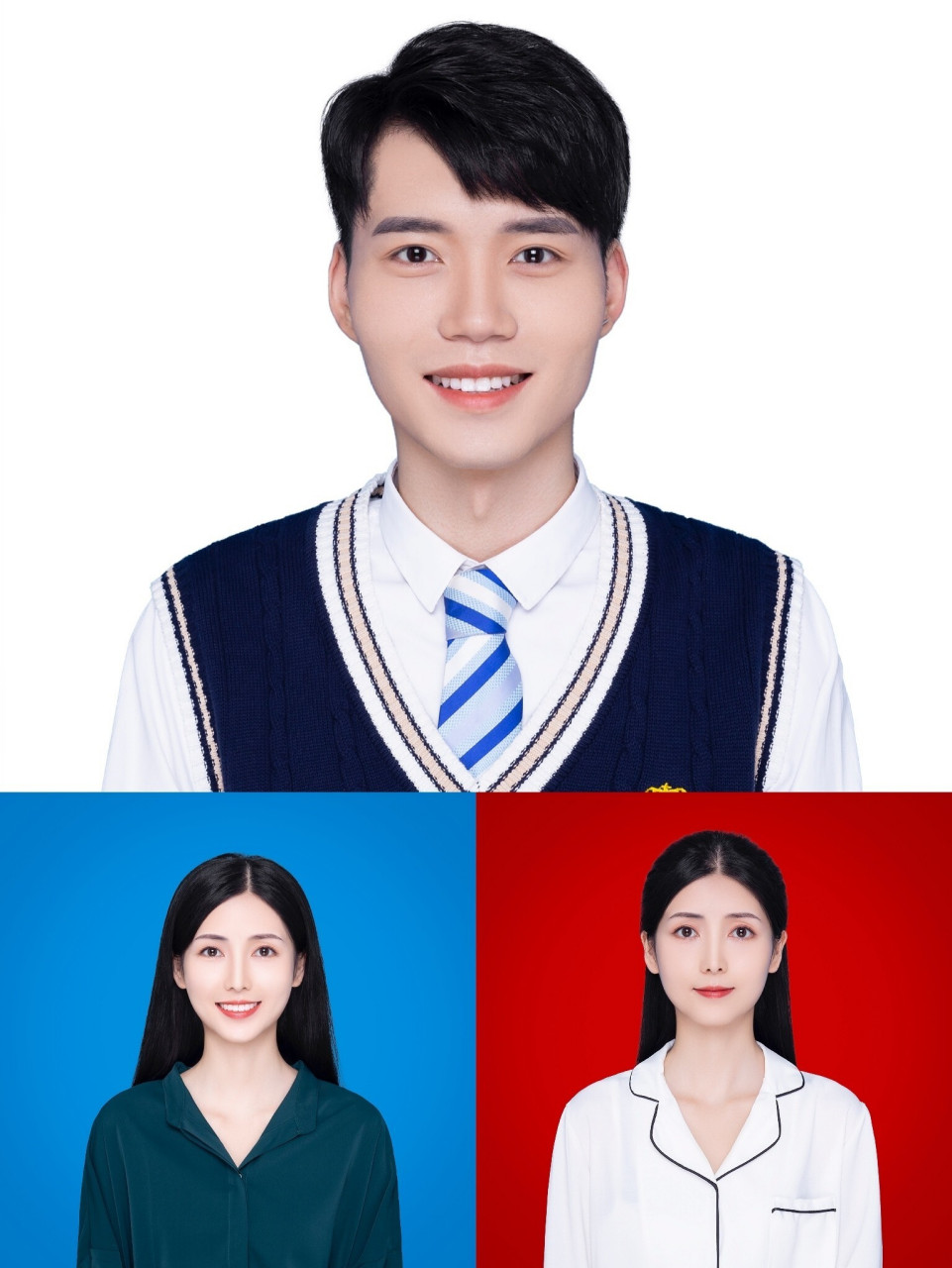 pick73最美证件照 附证件照小心机～ 日常证件照大概就蓝白红三个