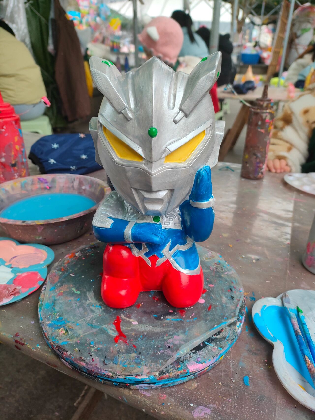 赛罗奥特曼石膏娃娃