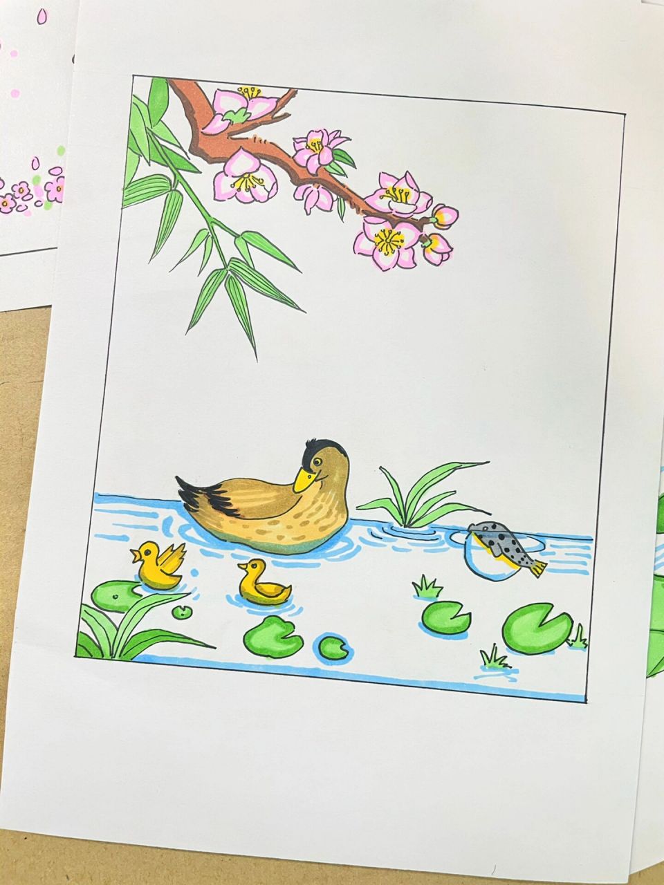 【诗配画】手绘《惠崇春江晚景二首》 《惠崇春江晚景二首》 宋·苏轼
