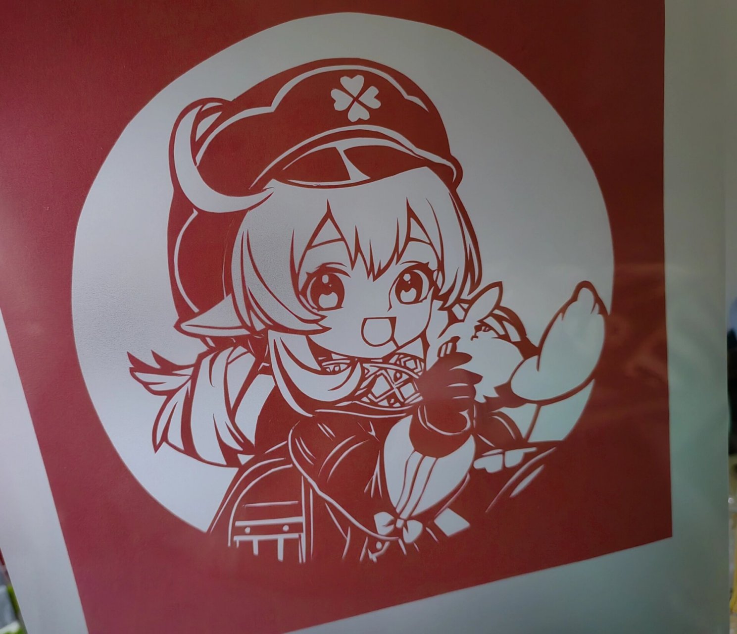 纸雕原神—可莉ヾ(@ 07ω07 @)ノ #原神创作者激励计划# #纸雕