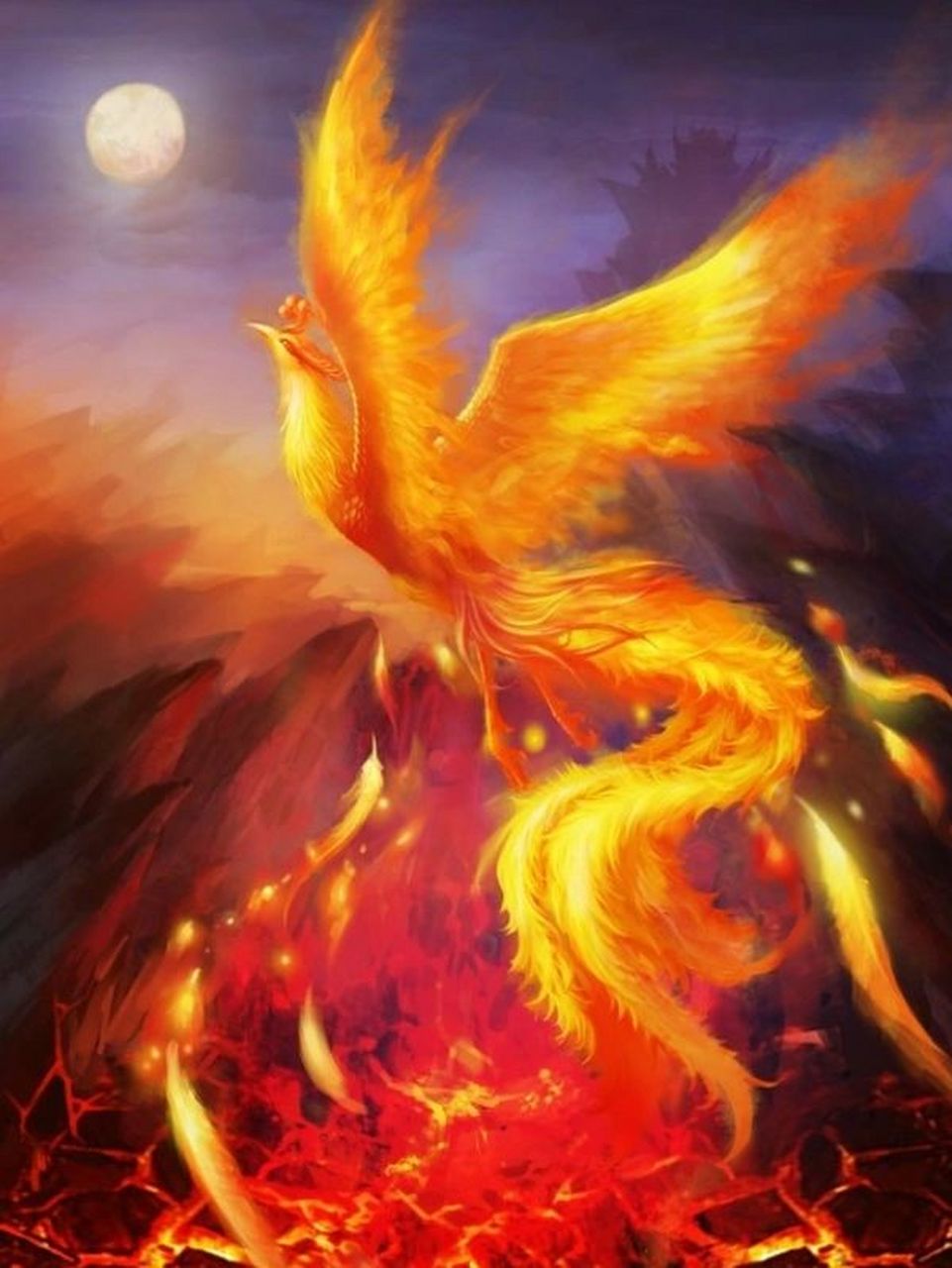 上古十大神鸟之【凤凰】 凤凰,亦作"凤皇",古代传说中的百鸟之王.