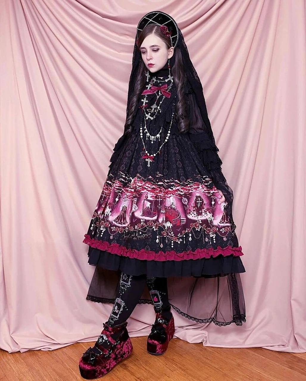 神仙哥特风黑色系lolita穿搭94精致从头到脚 穿搭欣赏98 博主「a.