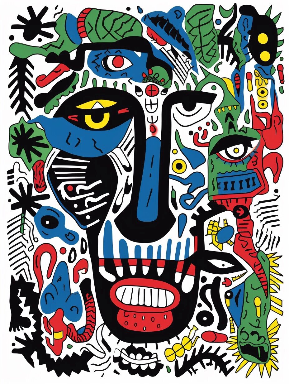 儿童创意绘画参考·抽象艺术涂鸦