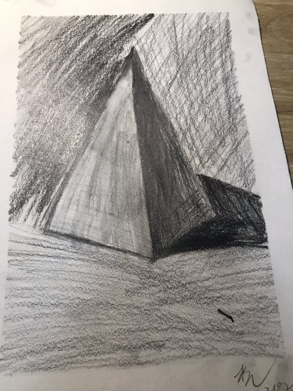 素描几何体三角体教程