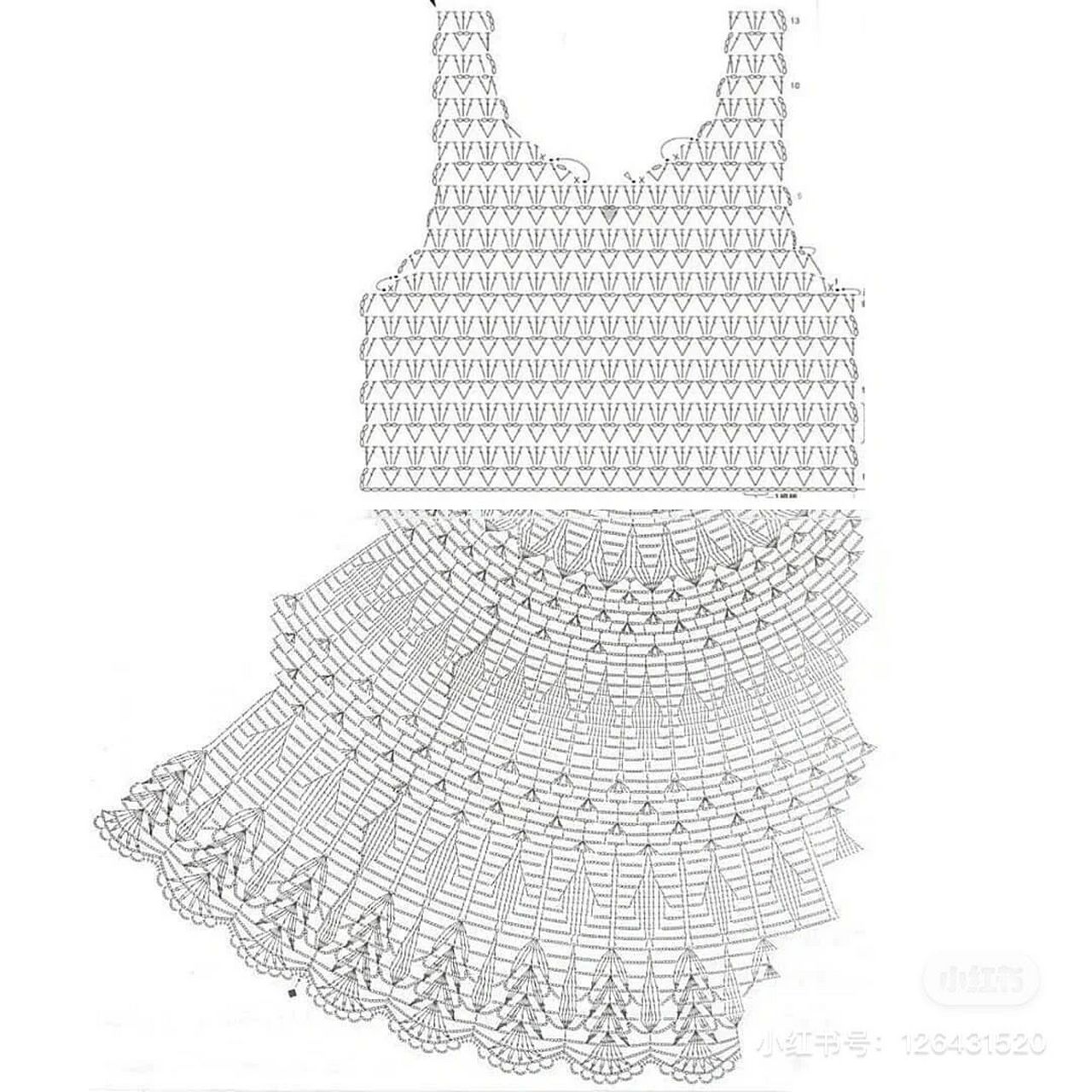 一波钩针连衣裙(附图解) 总有一款击中你的心巴