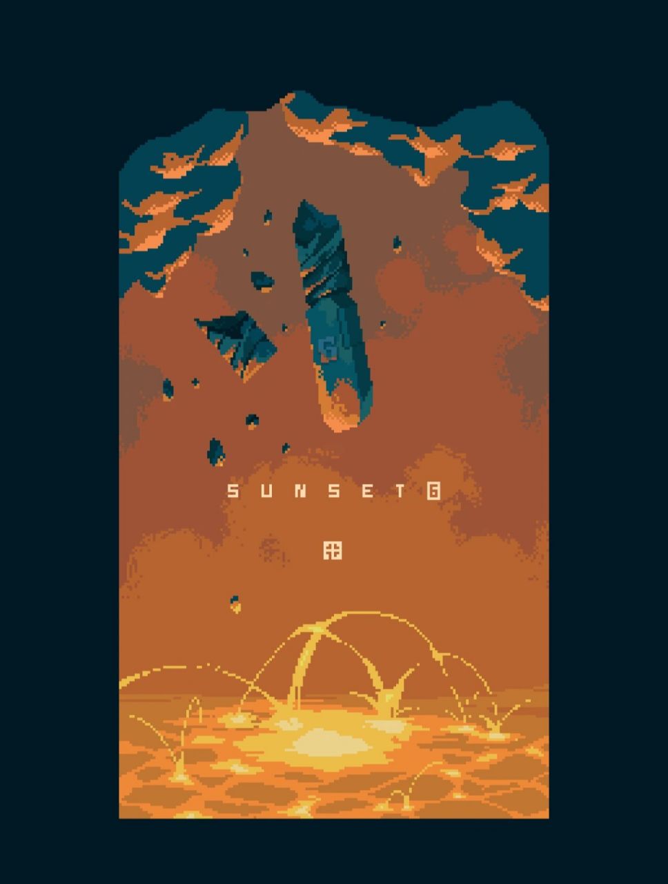 像素画「落日6号」        原创作品92商用&转载