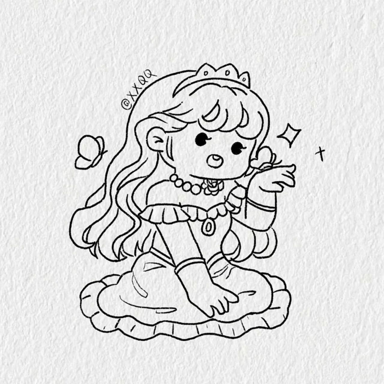 玫瑰公主小麻薯/上色