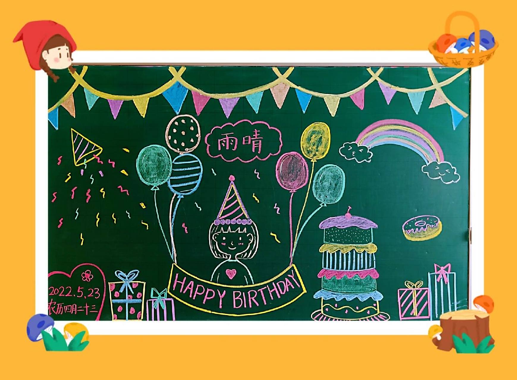 生日黑板报