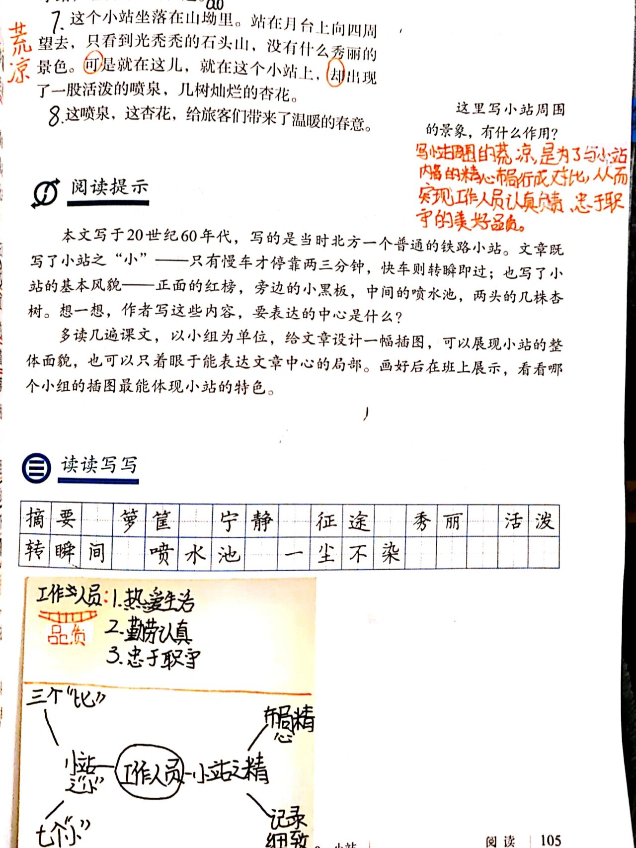 六年级语文 上册 19小站