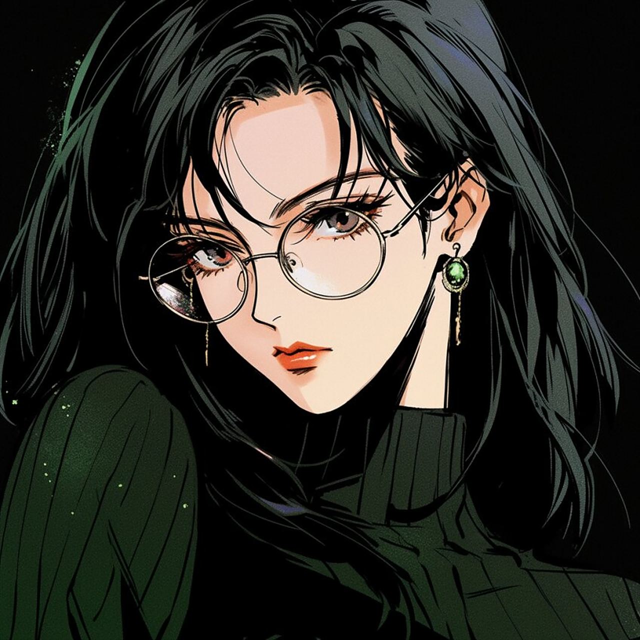 旧漫头像丨戴眼镜的御姐丨第三集 #动漫女生头像#0202#头像分享