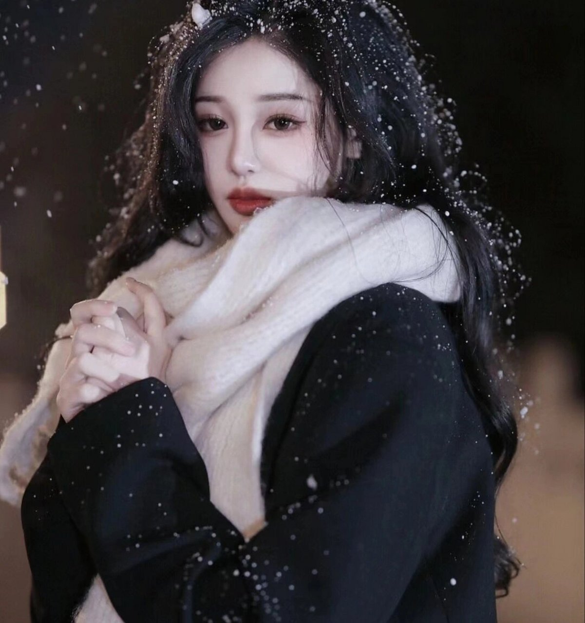 冬天下雪头像 #雪景
