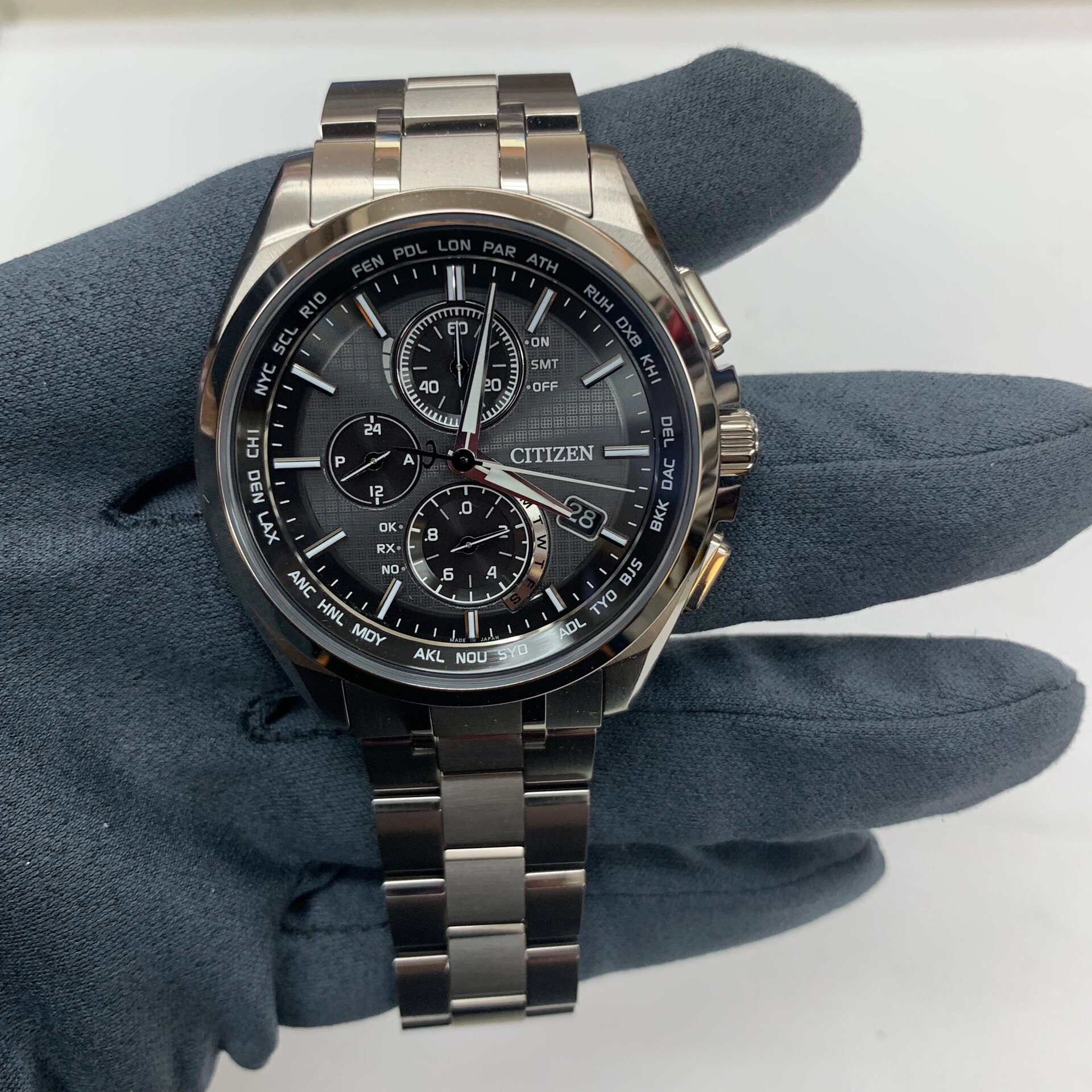 citizen 西铁城超薄运动款 手表型号:at8040-57e 日本制造 表盘直径