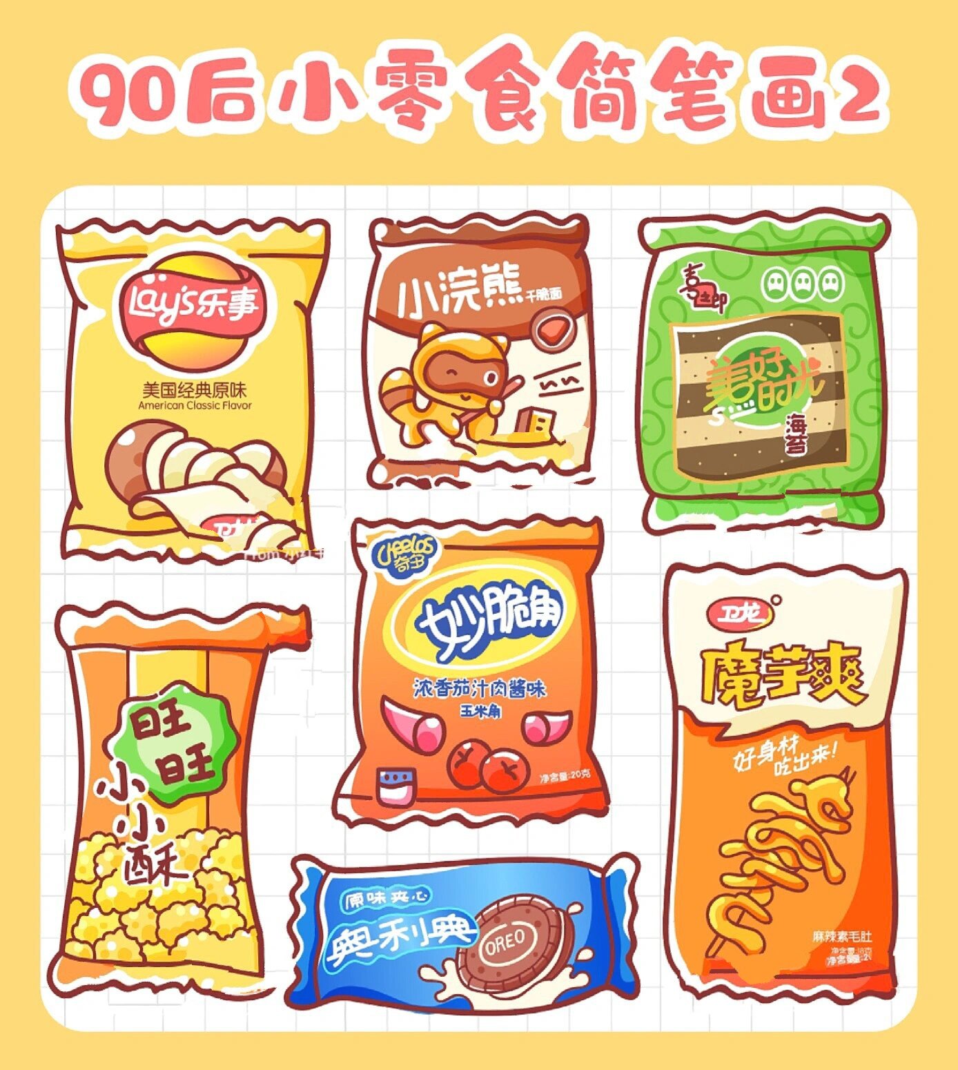 小小简笔画(零食篇)图片