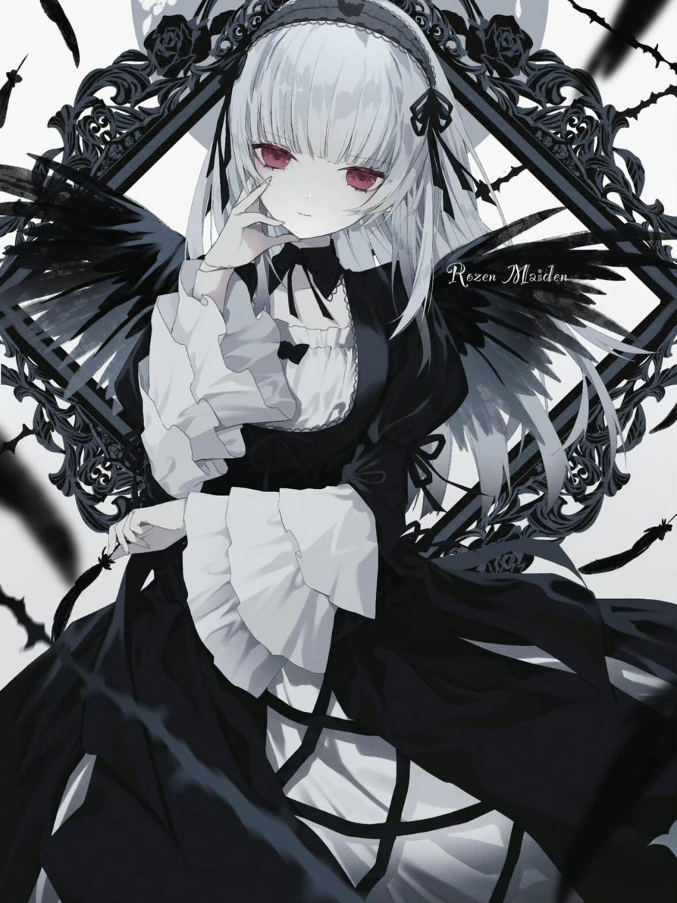 暗黑系二次元动漫插画分享 | 画师:こたろう 虽然自己是宇宙中散落的