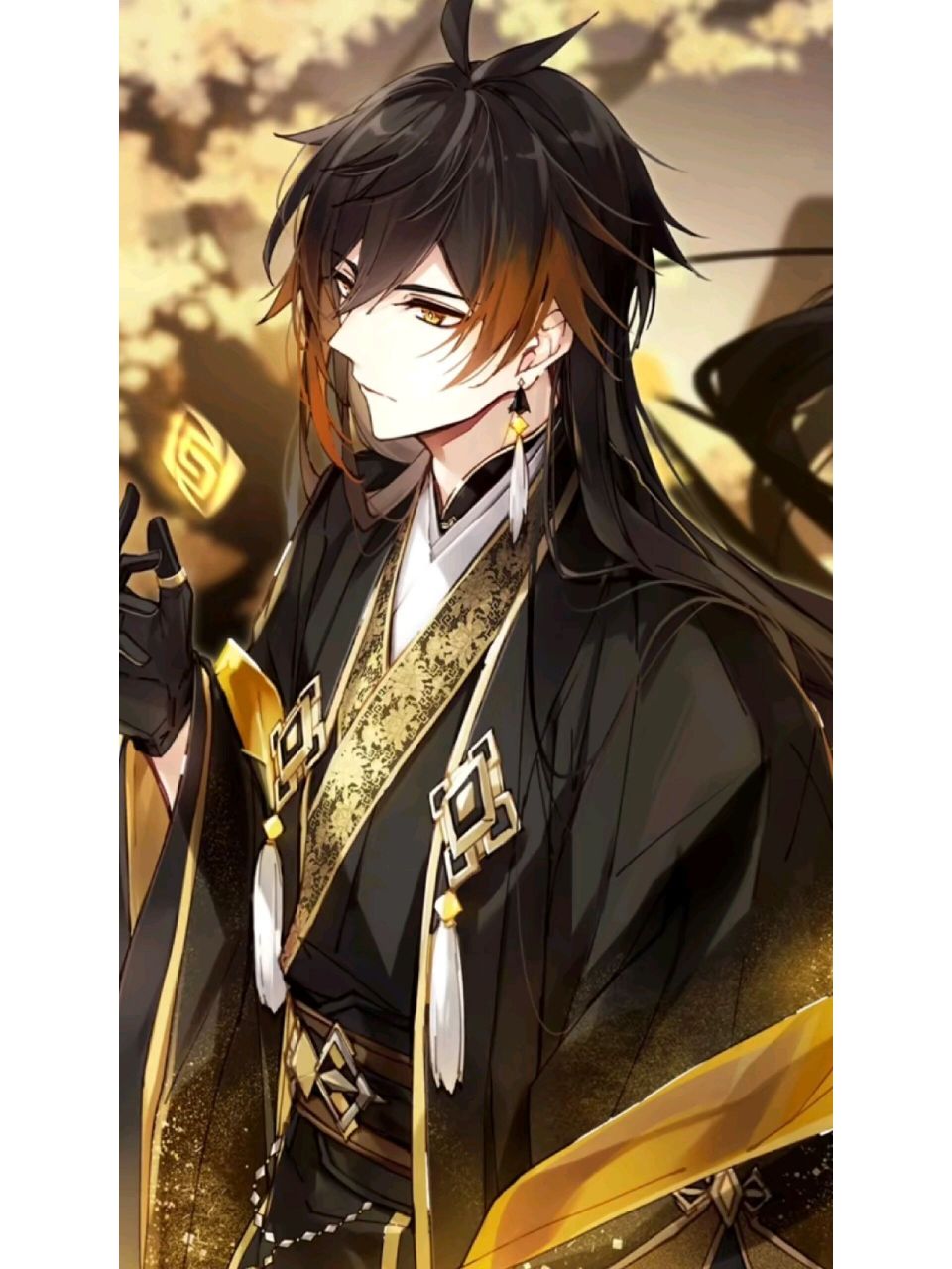 原神钟离壁纸分享 今天是被帝君美颜暴击的一天,最后一张是动图表达对