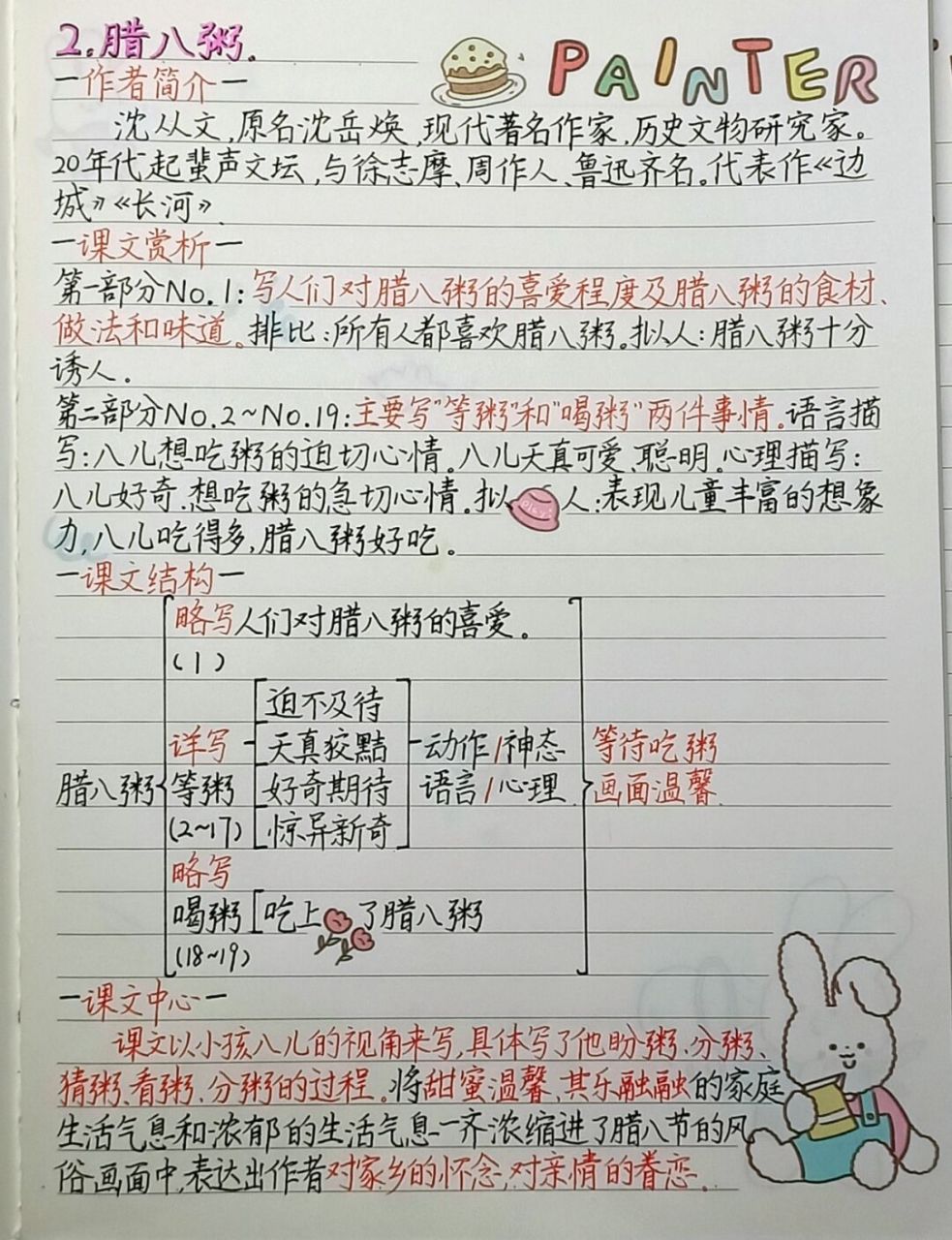 六下语文|腊八粥|笔记92 来咯~上期的投票第二课最多!