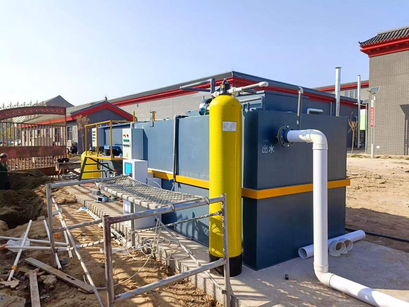 留润环保 气浮除油絮凝沉淀池 现场实拍 环保设备 专业的事交给专业的