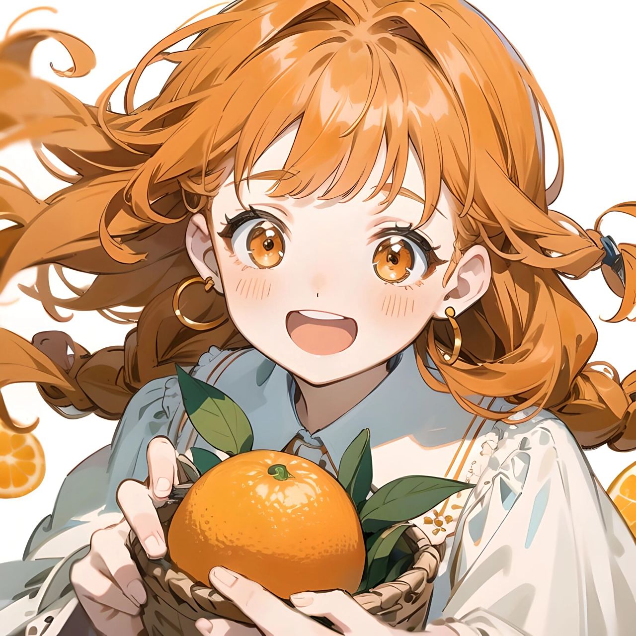 治愈系头像/橙子92女孩/可爱女生头像99