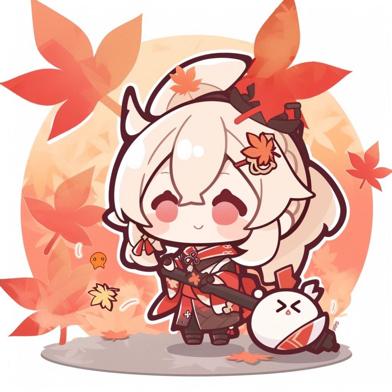 原神|超可爱的枫原万叶 既然手边有树叶94 我可以为你吹奏一曲 如何