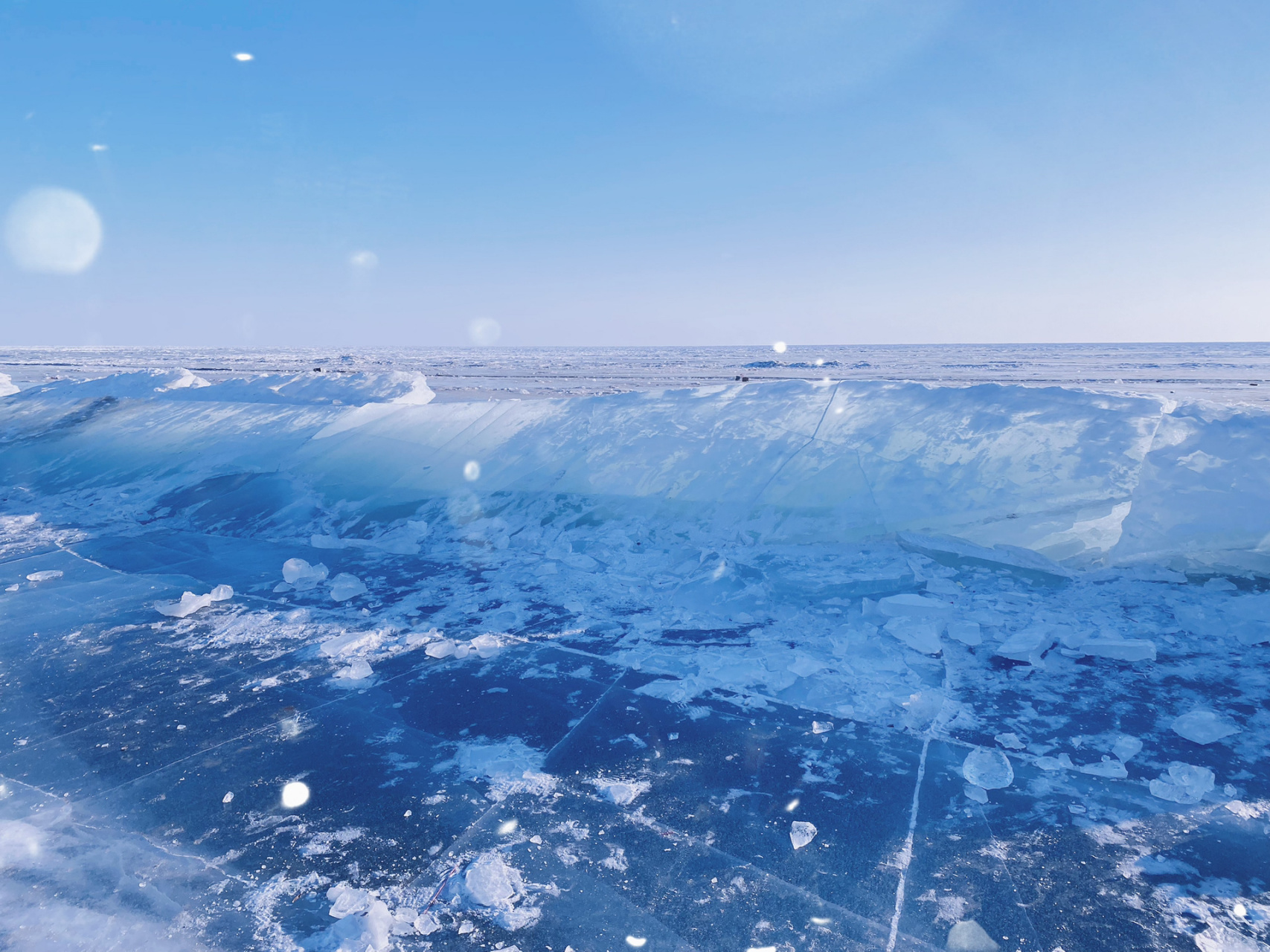 北国风光|冬天的兴凯湖|中俄界湖 中俄边境最大的界湖也是亚洲最大的