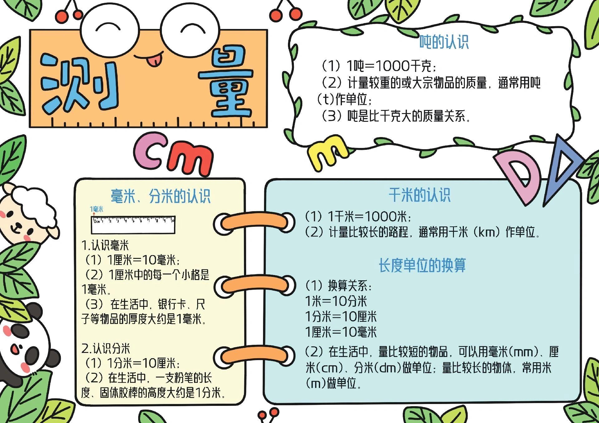 三年级数学手抄报合集