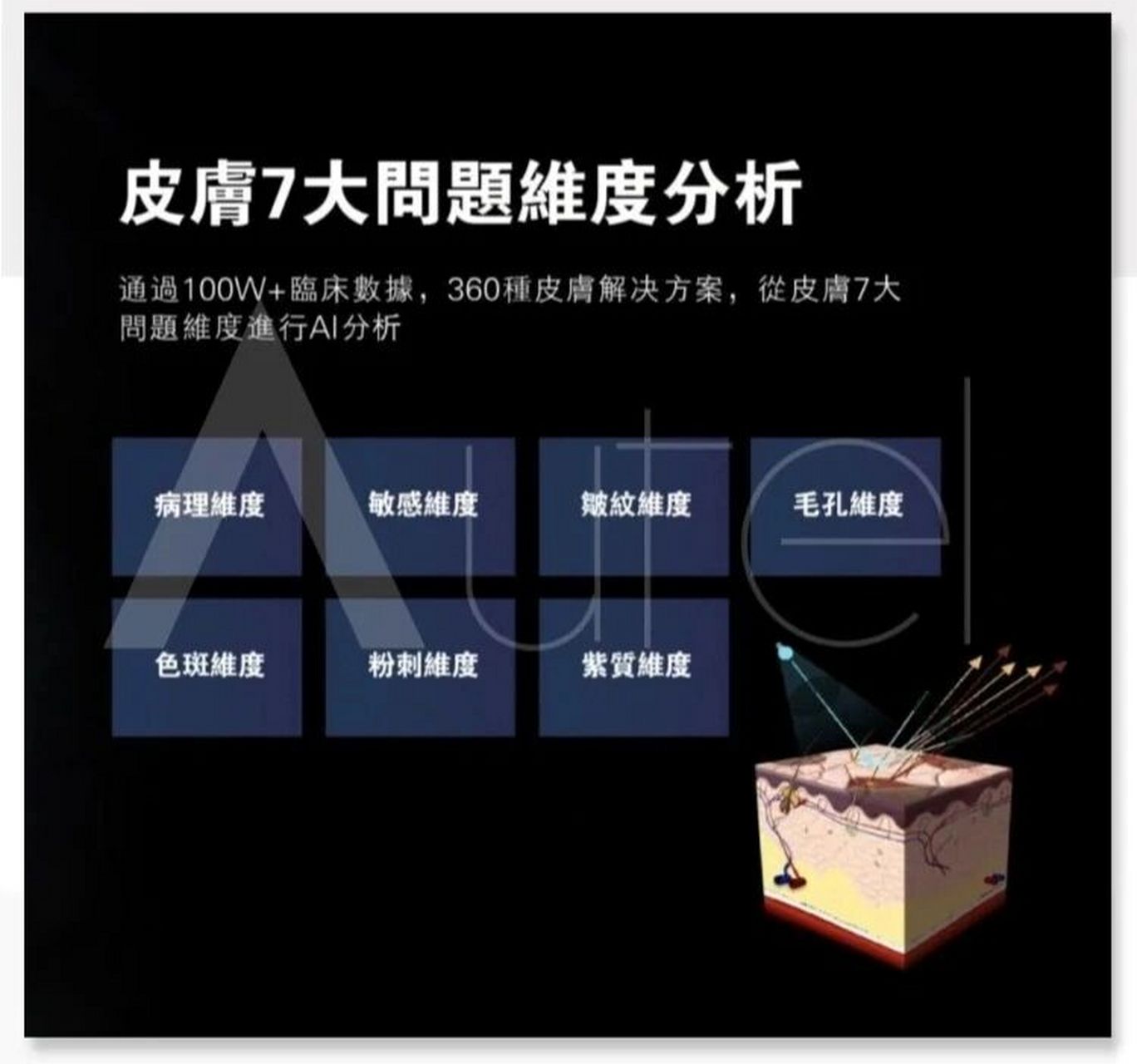 德国原装猫咪djm皮肤检测仪 1皮肤敏感程度. 2皮肤毛孔问题.