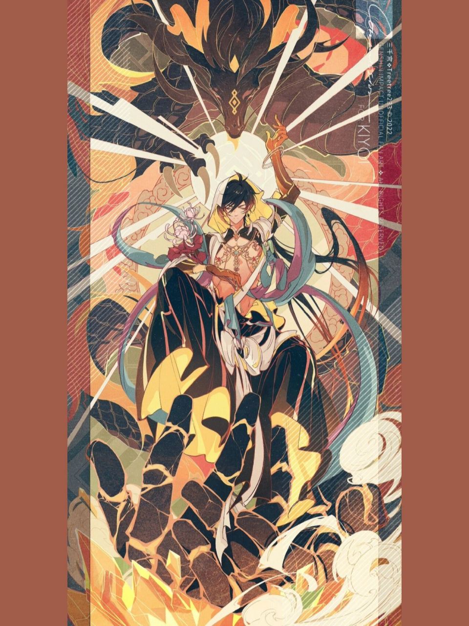 充满神性的钟离让人见之难忘 在别人朋友圈看到的