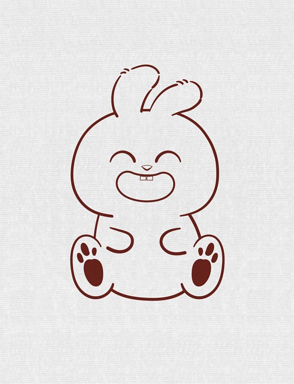 兔小萌ip 小兔子简笔画可爱卡通插画 可爱的小兔子 #兔子插画# #兔子