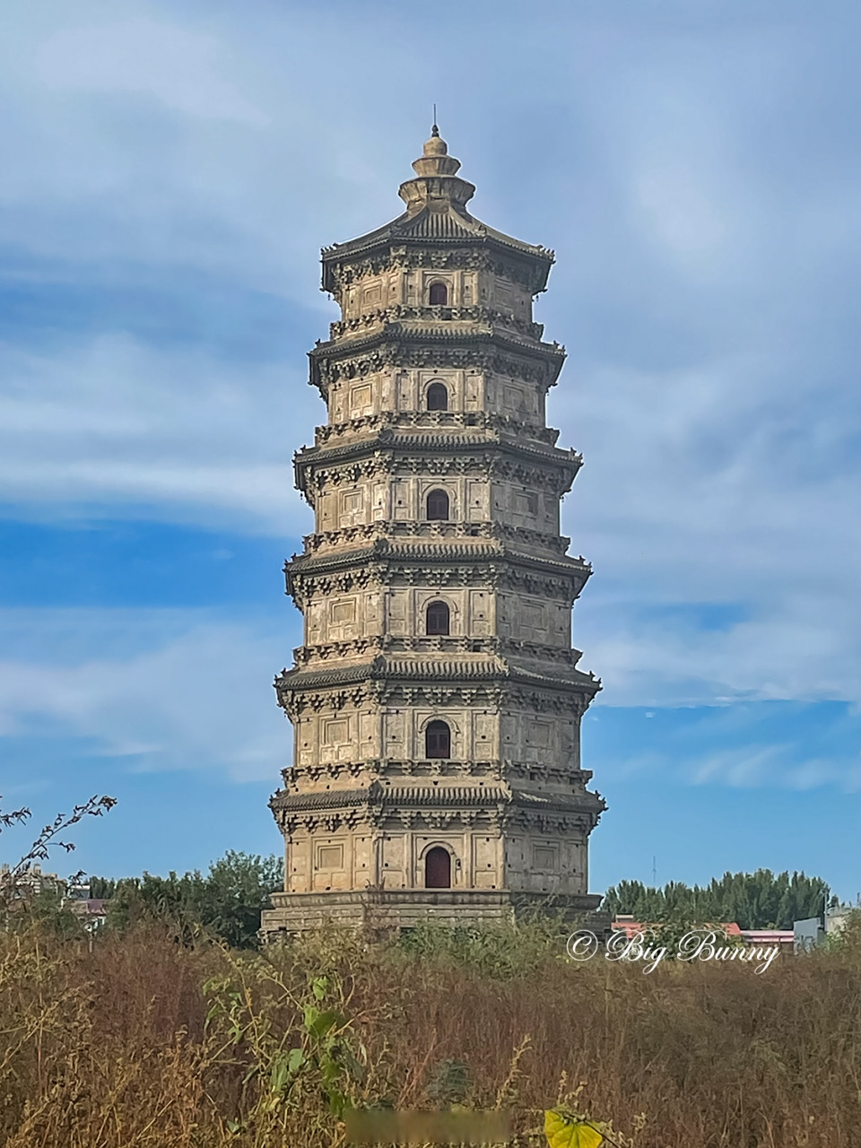 访涿州辽代双塔 ——2023-10-04 涿州双塔,位于河北省涿州市老城区