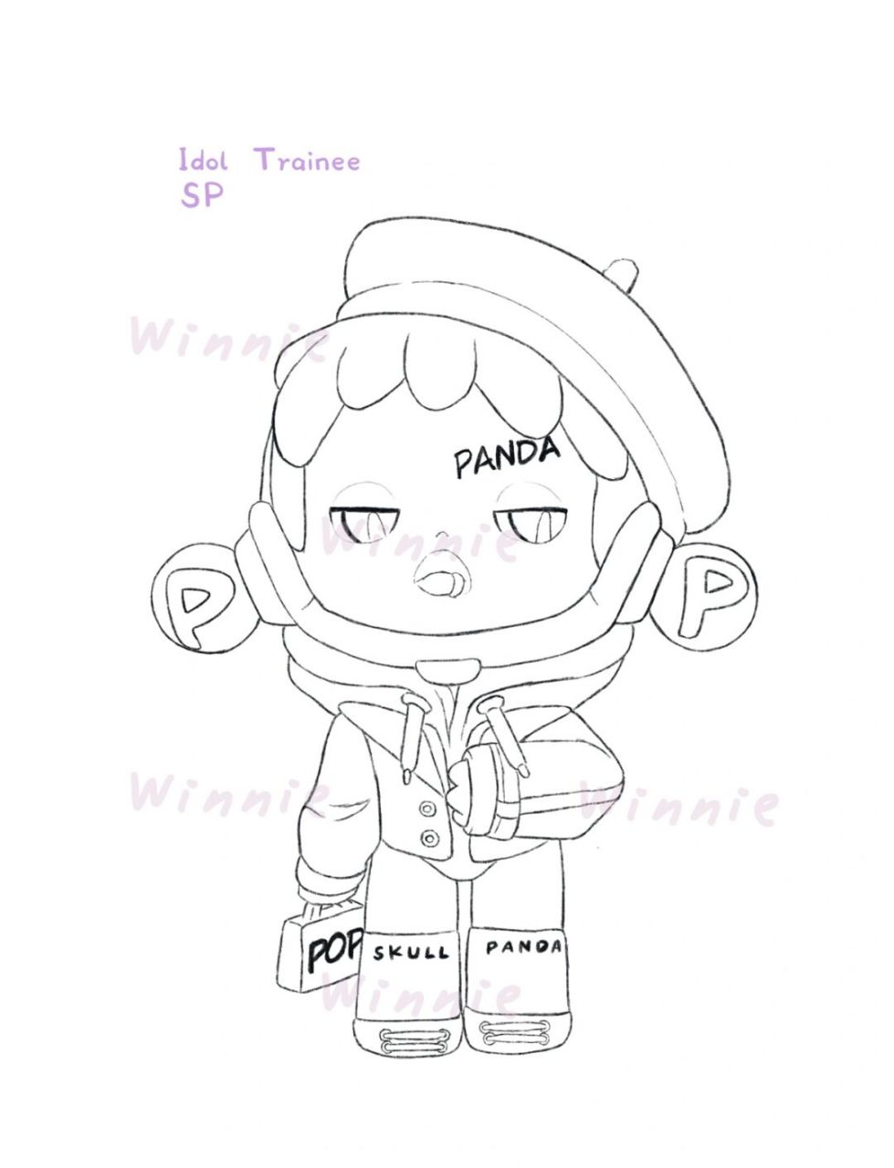 【手绘彩铅盲盒】sp熊猫热潮练习生/附线稿 老规矩:完整绘画过程视频