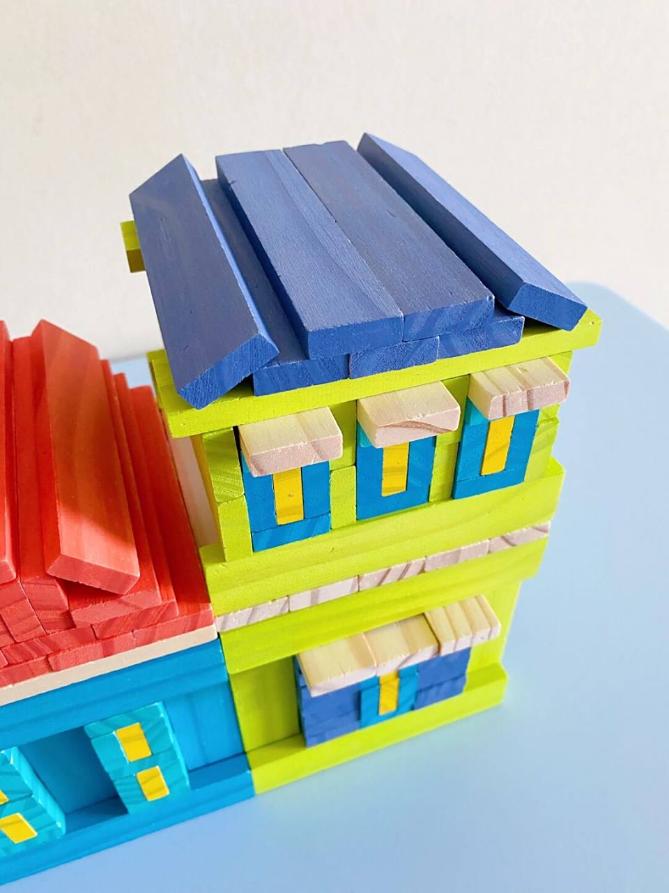阿基米德积木|小房子(多角度) 简单的小房子拼搭 小朋友可以自己完成