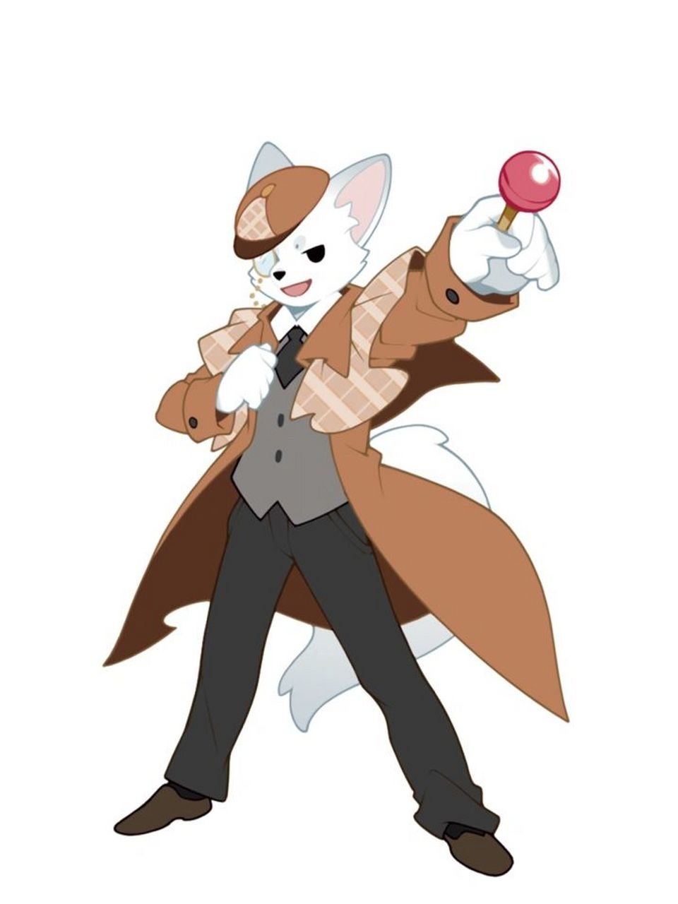 自己画的迈克狐 请不要勿喷,没有马克笔颜色了,所以只能黑白色.