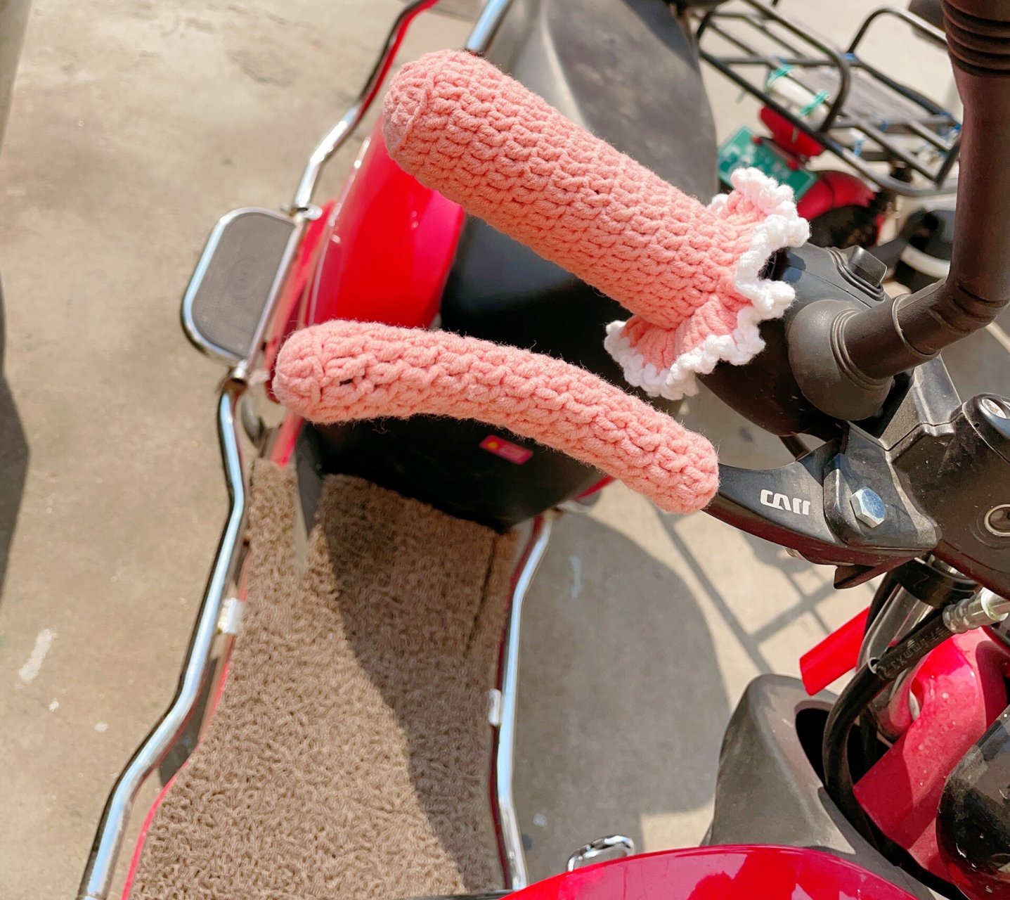 电动车手把套钩针附上图解 来自客户的赞美 图解1 	 1.12f 2.