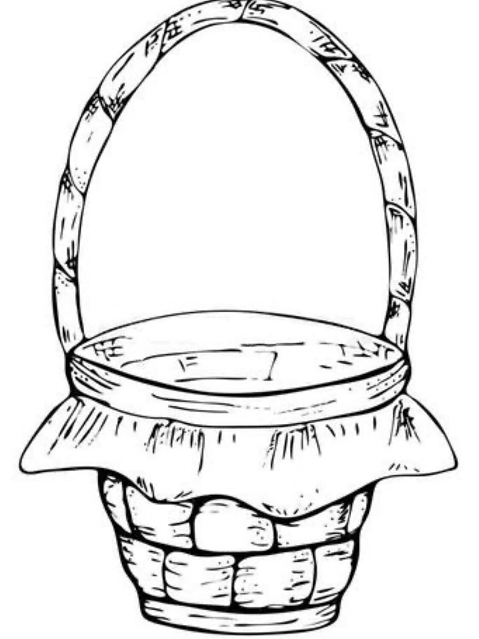 秋天94树叶花篮|可直接打印 打印后直接使用