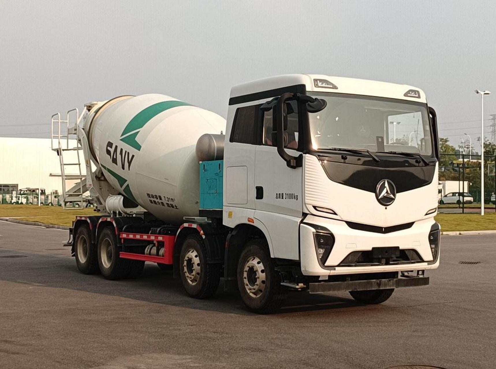 三一重工纯电动混凝土搅拌车.长宽高10.63米*2.53米*3.