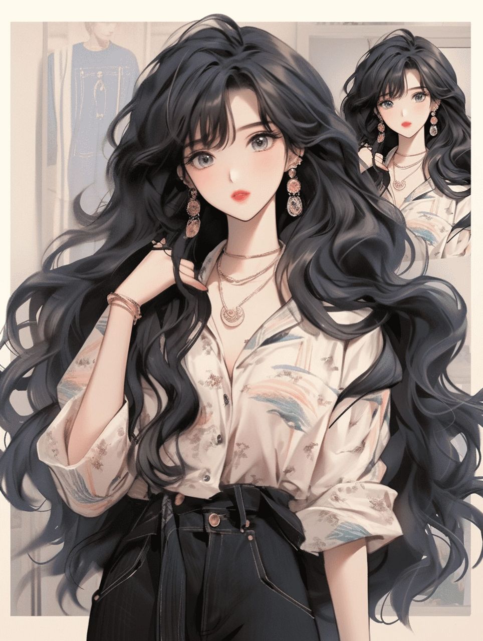 复古港风|旧漫|黑发小姐姐