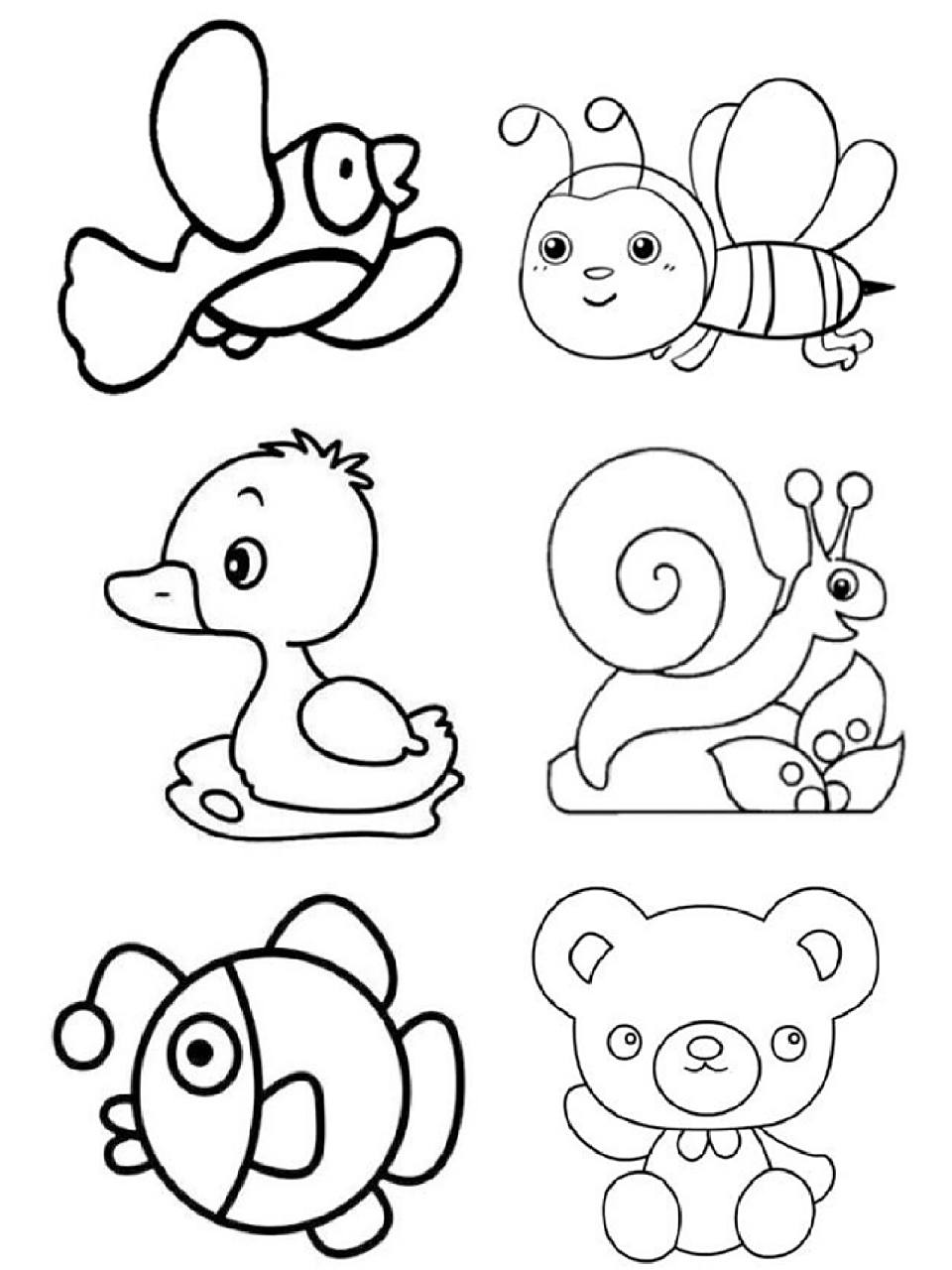 幼儿园涂色‖可打印素材 分享幼儿美术a4纸 标准a4纸大小,图片保存