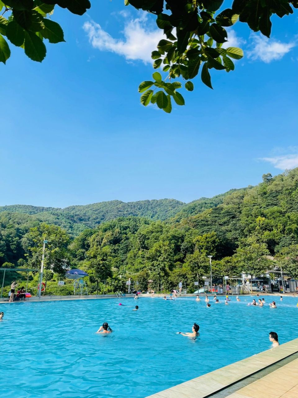 山泉水大泳池91 游完泳再吃个农庄刚刚好 导航:广州帽峰山甜橙农庄