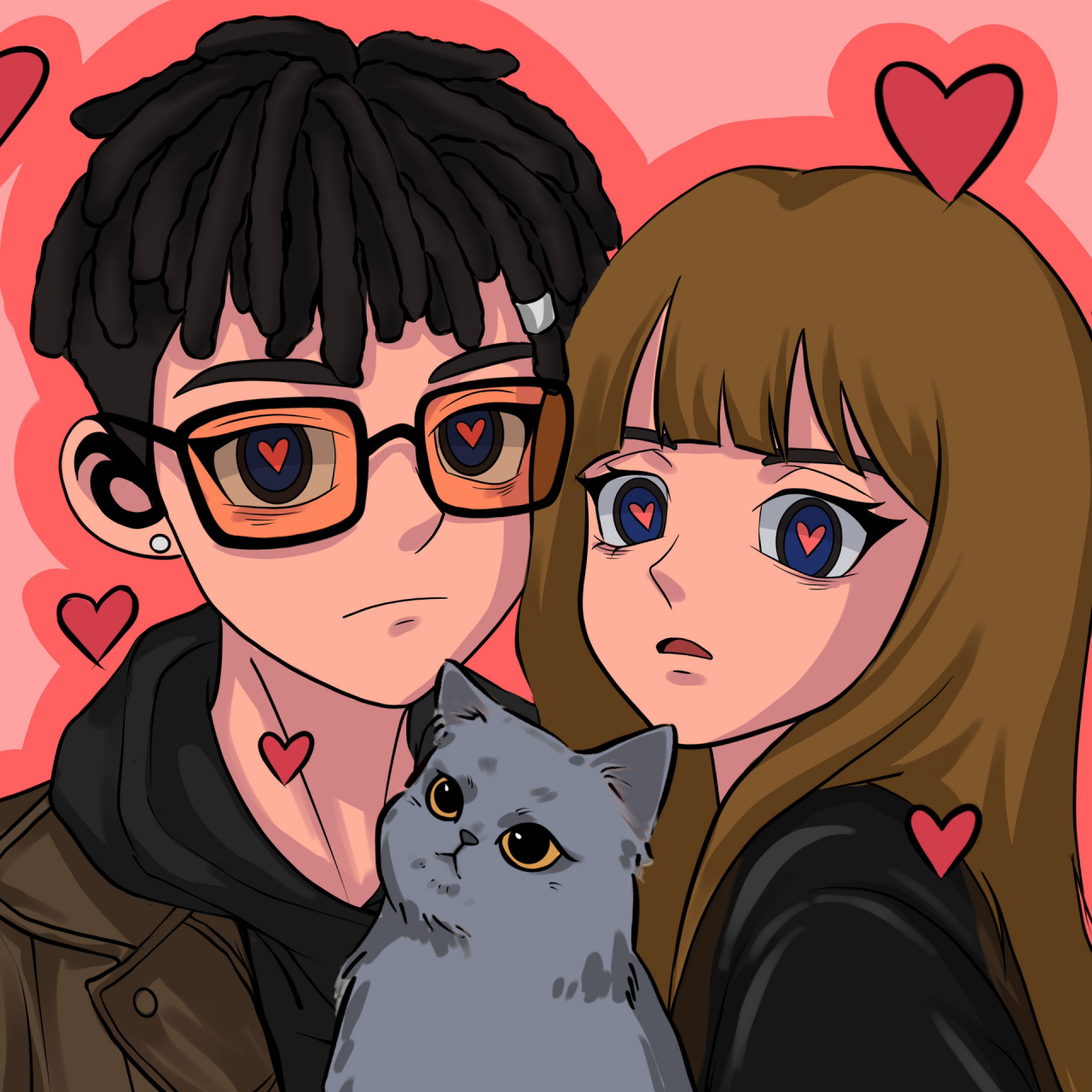 aokizy|旧漫风情头93 情侣合照～      画风参考