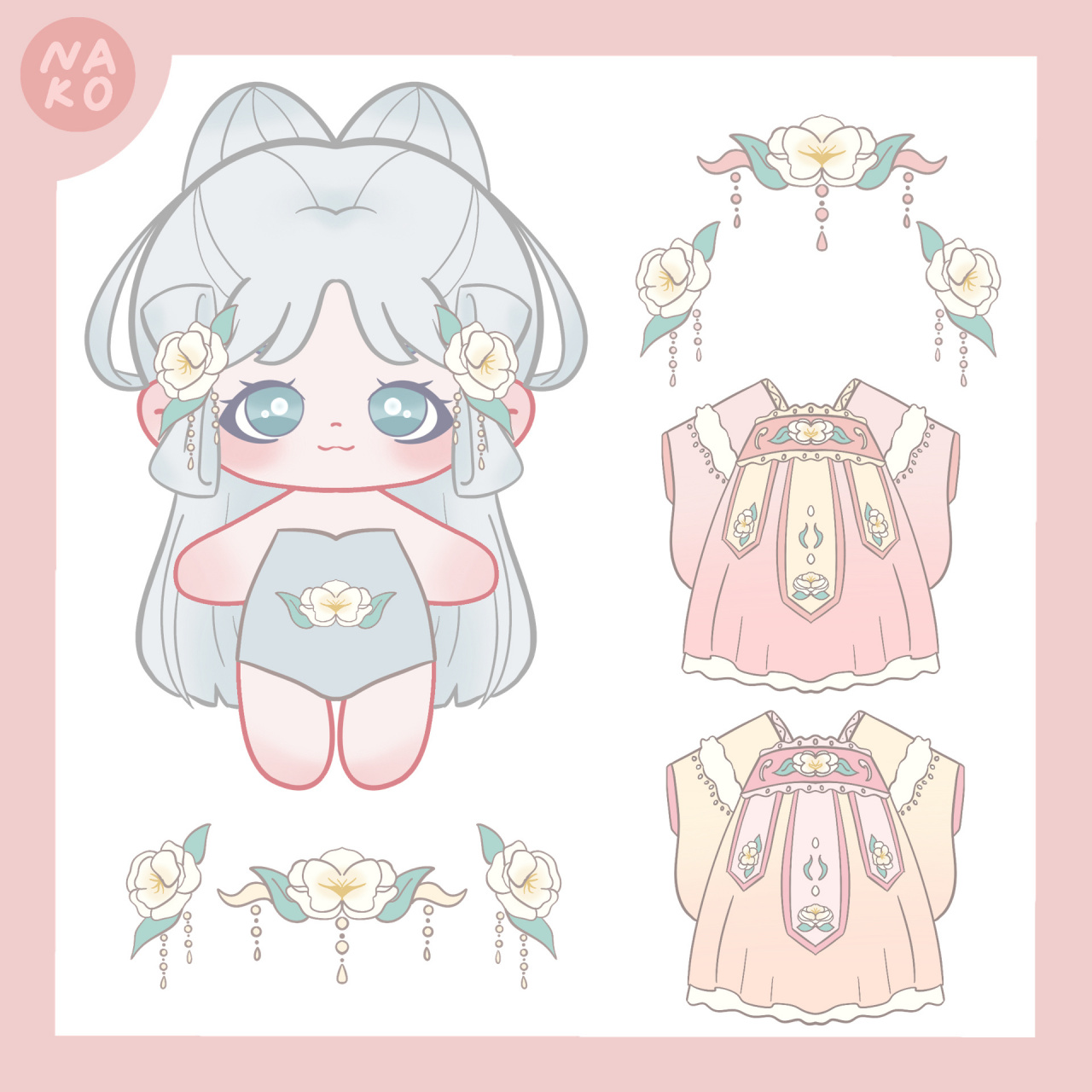 棉花娃娃素材! 大家快快来!点我主页看更多!