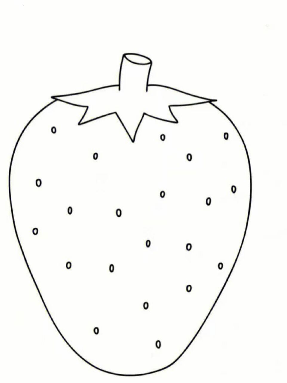 水果简笔画,可涂色,可当拓印画