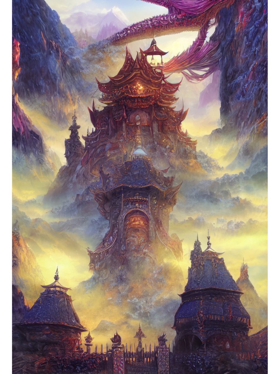 100个玄幻场景之五十五 妖界 妖界介于魔域和修真界之间的地域,有妖皇