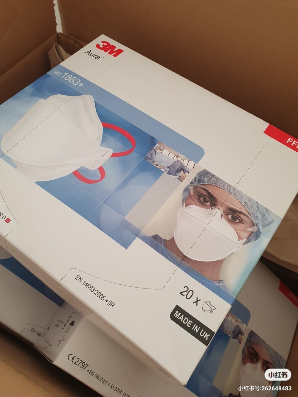 高价收来的英国产3m医用n99级别口罩 还好发了现在比较贵的荷兰邮政