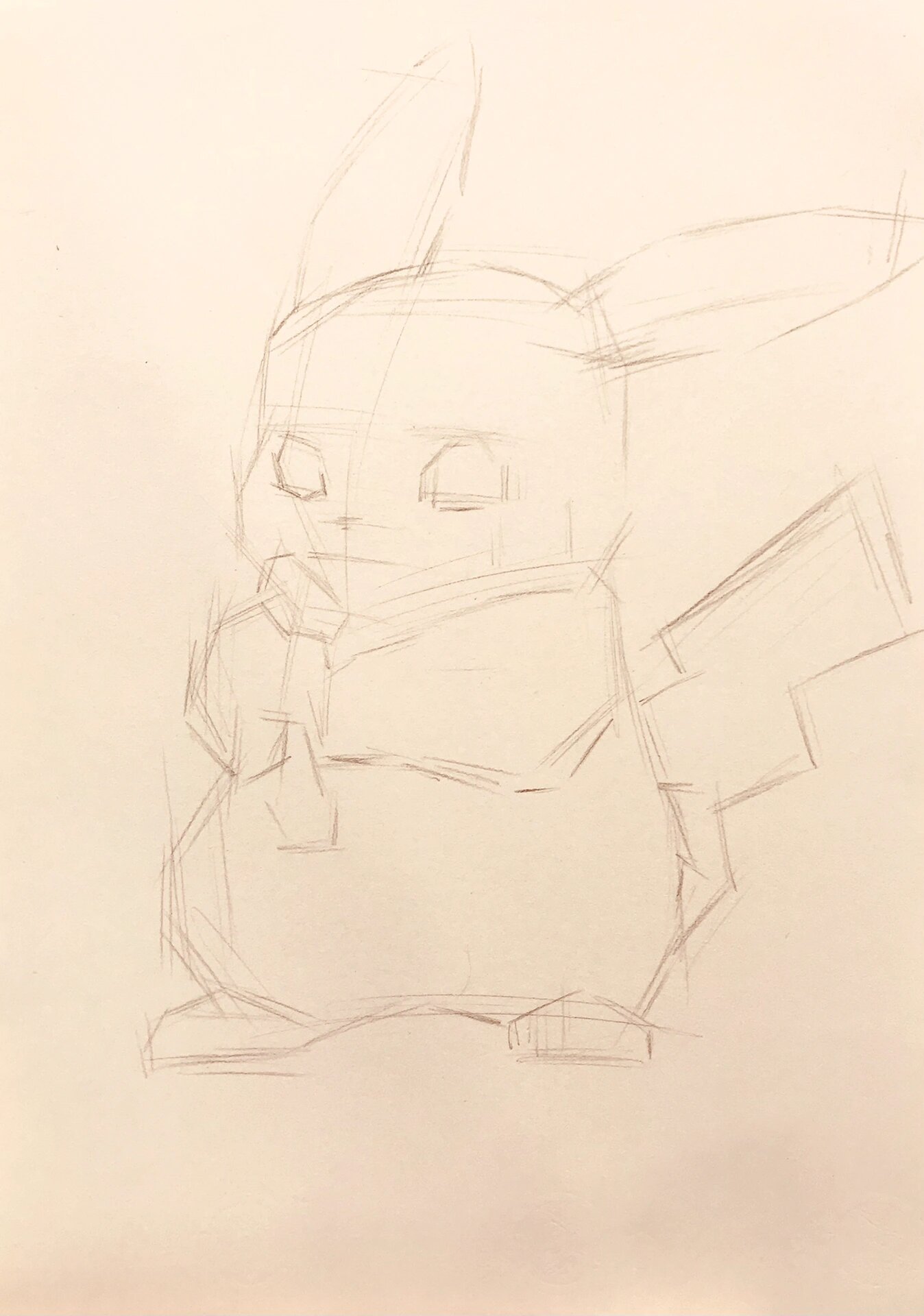 素描|可爱的皮卡丘(接稿代画