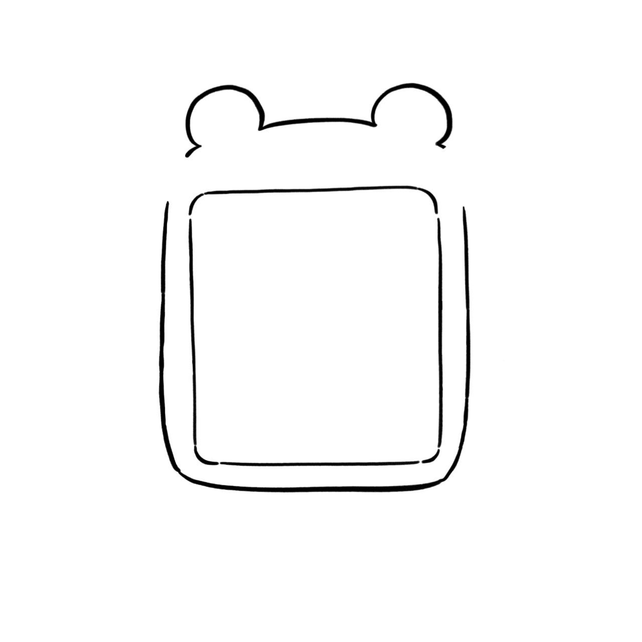 简笔画(步骤) | 小老虎2月台历,相框来啦  到啦,给自己的手帐里画上小