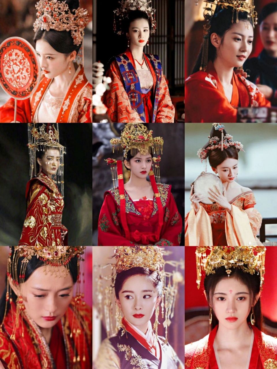 一袭红衣美人,古装剧明星美女合集