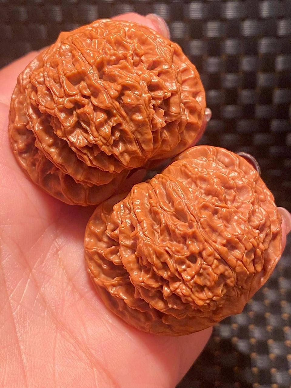 蟠龙纹狮子头 精美老款蟠龙纹狮子头核桃.