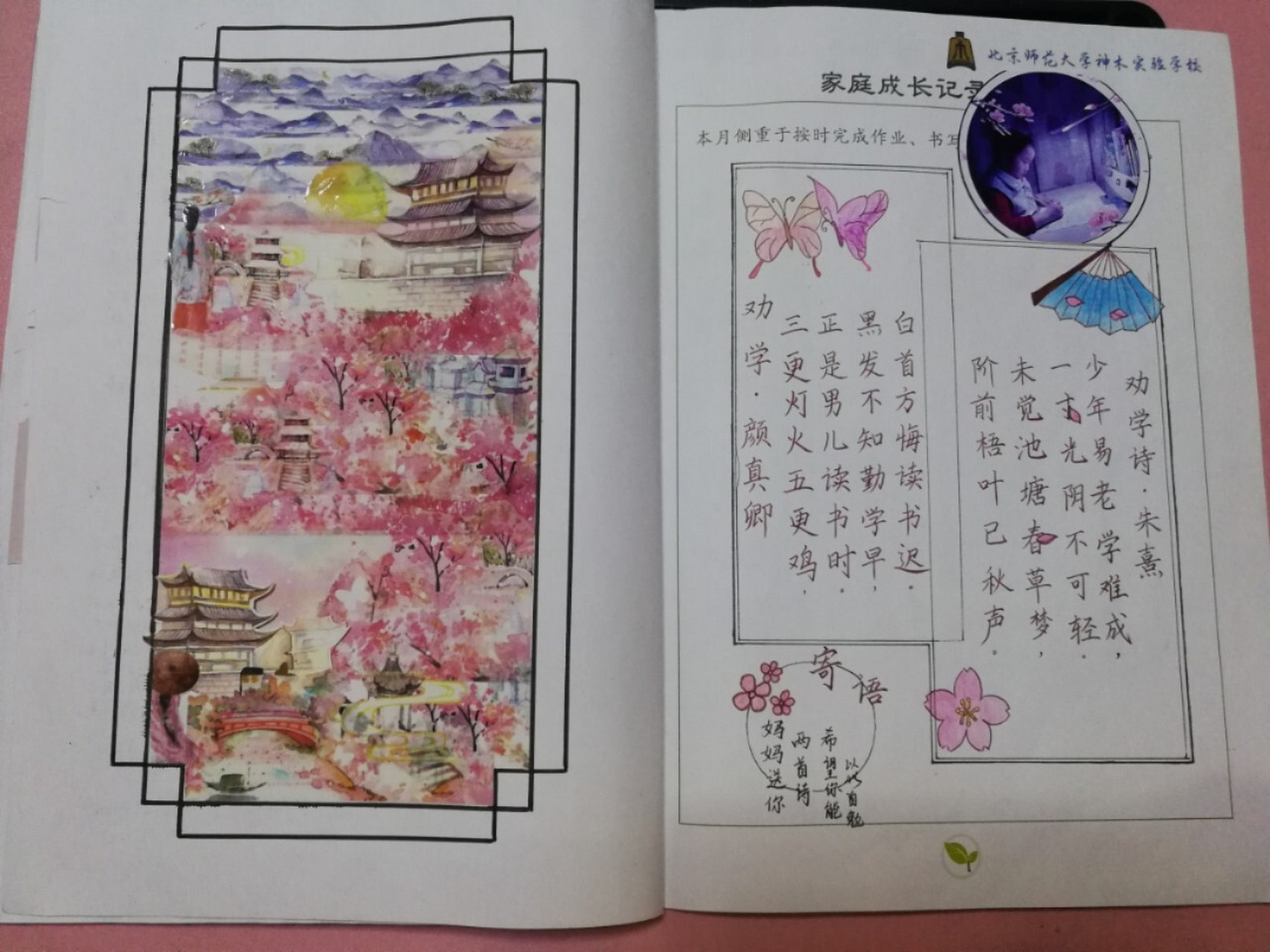 小学生成长记录手册手帐