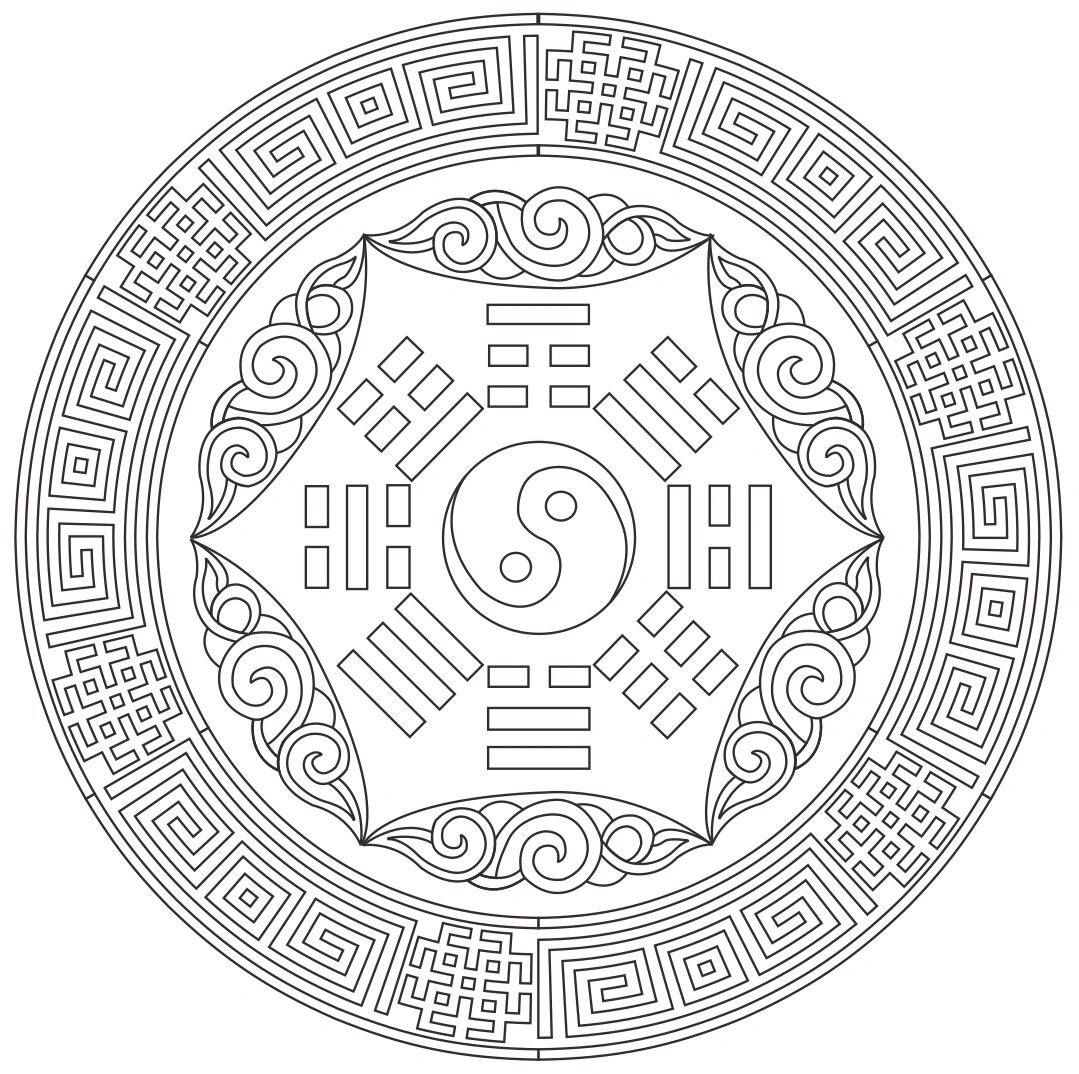 传统纹样 八卦纹 png矢量