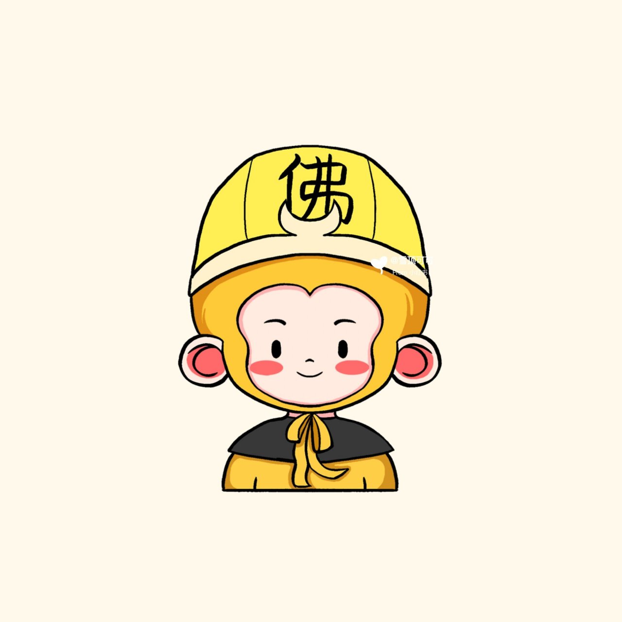 涂鸦简笔风|q版西游记卡通可爱头像 来了来了 有一周都没更新了,快快